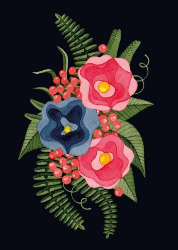 Flowers Back por Karin Ohlsson
