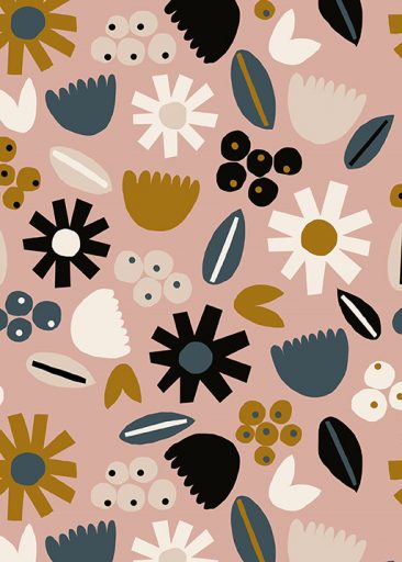 Pink Flowers por Jennifer Bouron