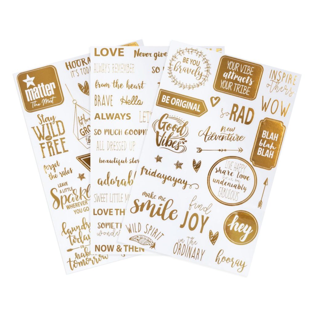 Glimmering Gold Stickers