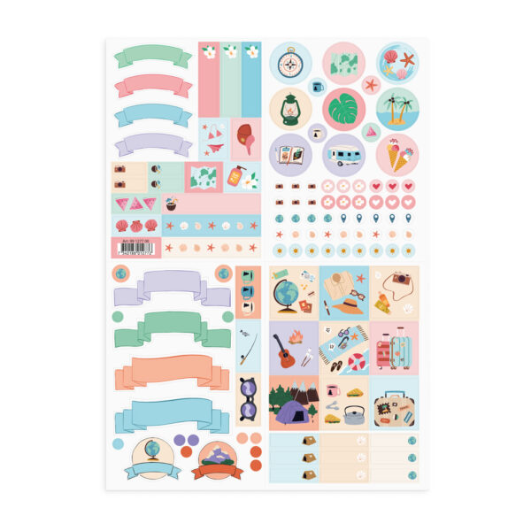 summer holiday stickers