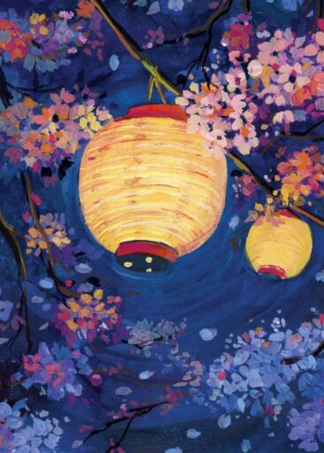 Midnight lantern por Zoe Art Garden